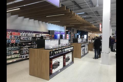 Sainsbury's has opened another Argos shop-in-shop, with its technology proposition - such as headphones and smart speakers - given plenty of space on the shopfloor.